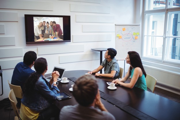 Audio and video conferencing system